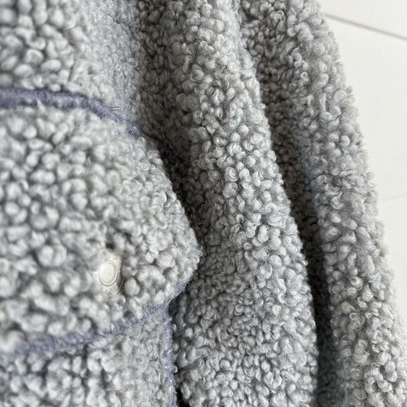 Smiley Sherpa Jacket Cashmere Rabbit Hair Men's Small (fits loose) - Picture 9 of 16